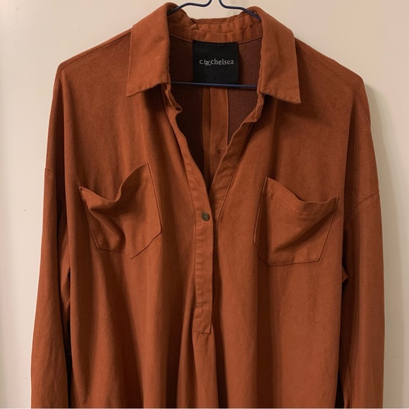 Women's Rust Tunic Top - Picture 3 of 9